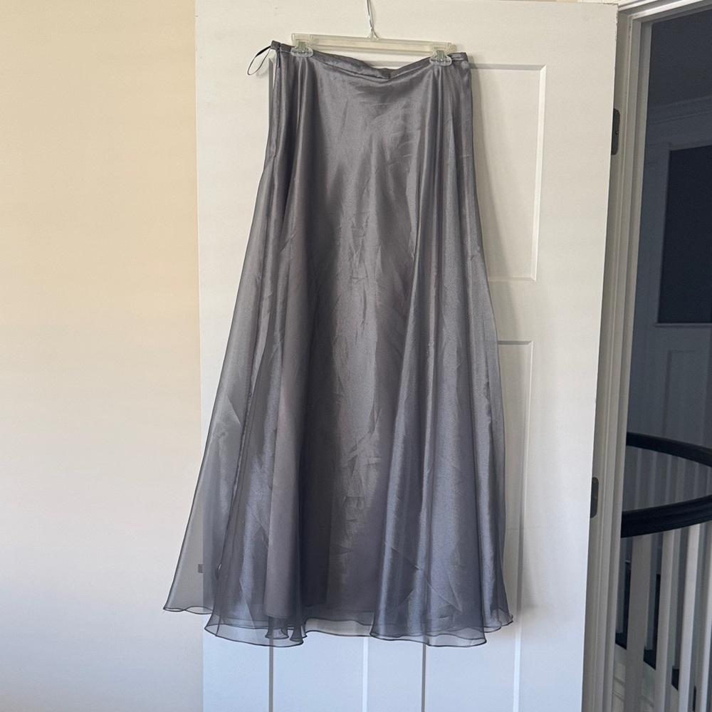 Xscape Formal Charcoal Maxi Skirt